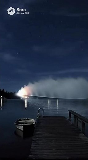 Green Meteor Lights Up Night Sky and Falls Into Lake Caught on CCTV Security Camera
