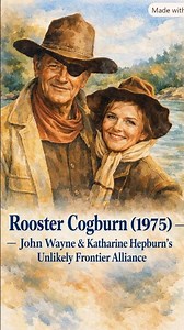 Wayne & Hepburn's On-Screen Chemistry Explained | Rooster Cogburn (1975)#JohnWayne #KatharineHepburn