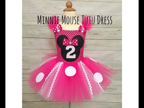 Minnie Mouse Birthday Tutu Dress | DIY tutorial | How to Make a Tutu