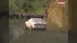 Hot favourite for the eighth round of the World Rally Championship, to take place in New Zealand, was up-and-coming Swedish star Kenneth Eriksson in the Volkswagen Golf 16-valve GTI. Few of the major manufacturers undertook the long trip to Auckland, making the event one in which the talented youngster could acquire valuable points. This video follows his progress throughout the four days of the rally, which featured 36 special stages with exotic names such as Mystery Creek, French Pass and Rere