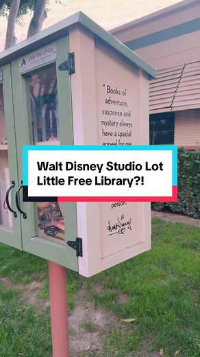 📚 As we walked around the Walt Disney Studio lot, my friend Bill spotted a little free library! It doesn’t even show up on the map for them, so this was such a fun surprise — especially as a library/gallery owner! ✨ #WaltDisneyStudios #DisneyMagic #LittleFreeLibrary #DisneyFinds #DisneyCollectors