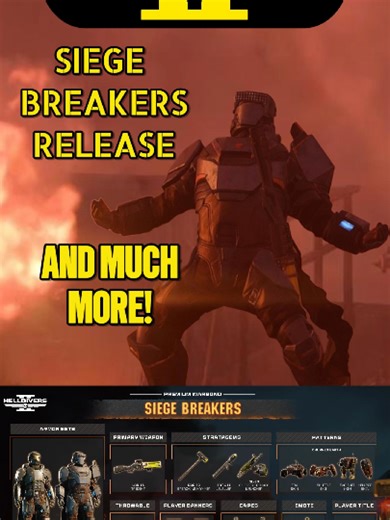 Siege Breakers Release and MORE | Warbond, Balance, TANK | Helldivers 2 #helldivers2 #helldivers #helldivers2fyp #helldivers2news