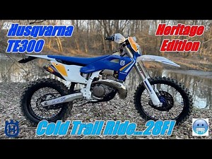 2025 Husqvarna TE300 Heritage Edition with FMF Fatty and 2.1 Silencer: First Cold Trail Ride