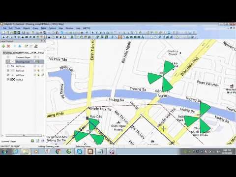 Drawing route for driving test by Mapinfo