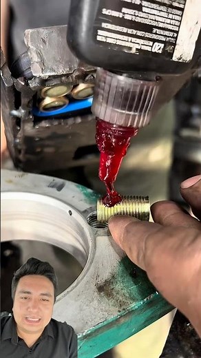 How to correctly install a threaded insert #mechanics #cars #workshop