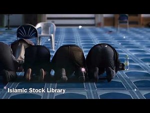 Islamic Stock Library - Muslim are praying salah - Islamic Background Video No Copyright HD 2022