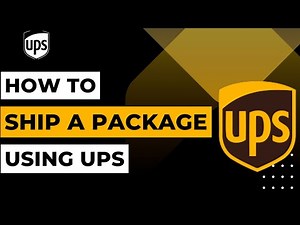 How to Ship a Package UPS !