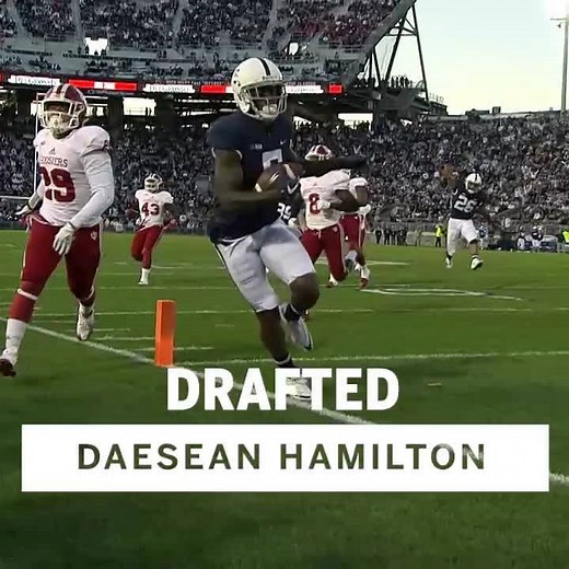 Next stop: Mile High City. 🏔 Penn State's all-time leading WR DaeSean Hamilton was just drafted by the Broncos. | Big Ten Network