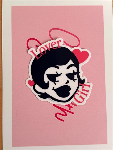 Lover Girl Sticker • 3x3 Vinyl • Valentine’s Day Gift - Etsy
