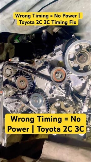 How to Set Timing on Toyota 2C & 3C Diesel Engine #aliautoworkshop #automobile