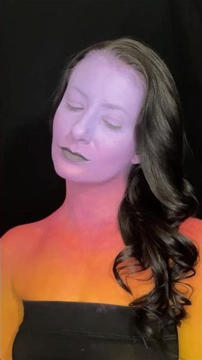 Ombre Sunset Face Paint Special Effects Makeup