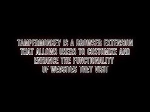 How to install Tampermonkey BASIC pt1