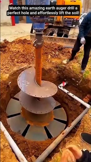 Giant Earth Auger Digs Deep