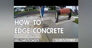 Finish the Edge of a Concrete Slab