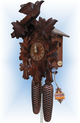 Bird and Leaf 12" Cuckoo Clock