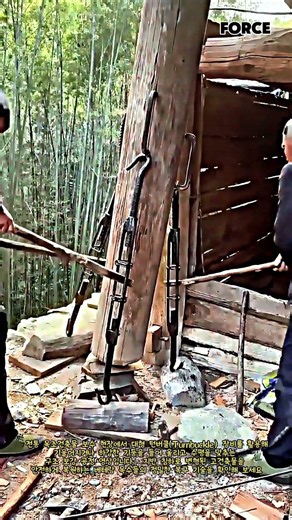 장비 없이 기둥을 세운다! 베테랑들의 힘과 기술이 합쳐진 건축의 정석 #worker #process #lifehacks #tips #skills