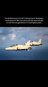 96K views · 1.3K reactions | The #IndianNavy’s Aircraft Training Fleet at #INSDega, Visakhapatnam , uses advanced BAE Hawk 132 jets to train the next generation of naval fighter pilots. | Indian Defence Times | Facebook