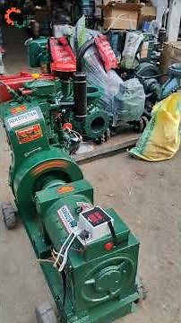 7.5 KVA Hindustan make electricity generator load testing.