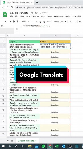 Efficient Translation Tips for Excel and Google Sheets