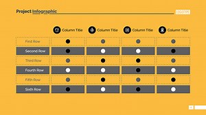Table chart slide template. Business data. Graph, diagram. Creative...