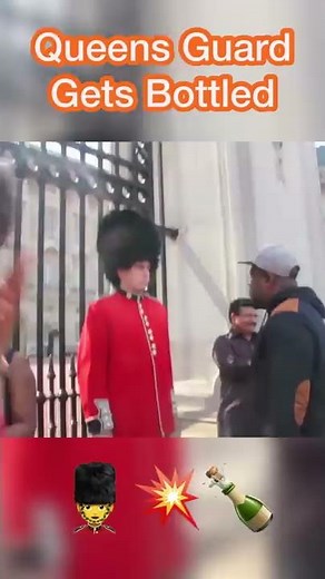 QUEEN'S GUARD GETS BOTTLED #shorts