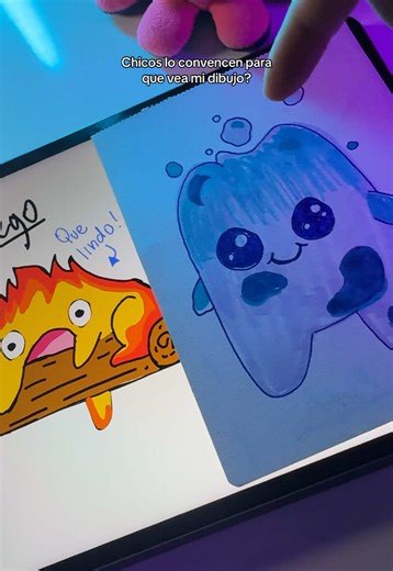 Vean este video de agua, fuego y dibujo