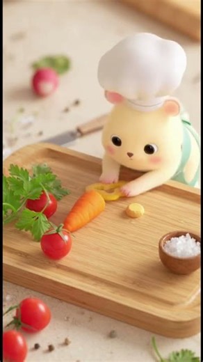 Bear Cub Cooking ASMR | Cozy Mini Video