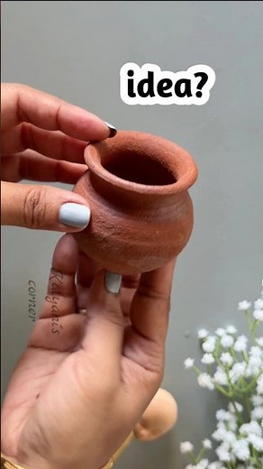 Matki से बनाया Lakshmi idol💡#shorts #trending #diy #craft #handmade #festivedecor #creativecrafts