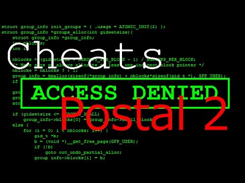 Postal 2 CHEATS