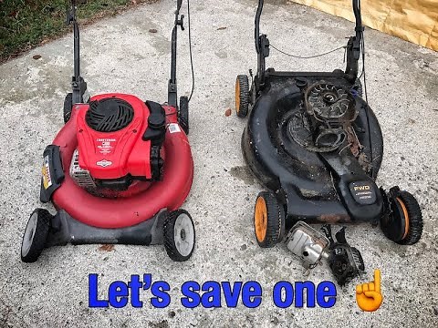 How to ENGINE swap a push mower.