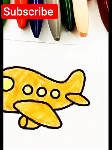 Toy Airplane Coloring ✈️ | Relaxing Coloring for Adults #Shorts
