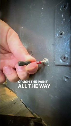 Quick Tip: How to Remove a Screw with a Paint Filled Head #shorts