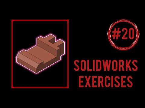 SolidWorks practice exercises for beginners || Exercise #20