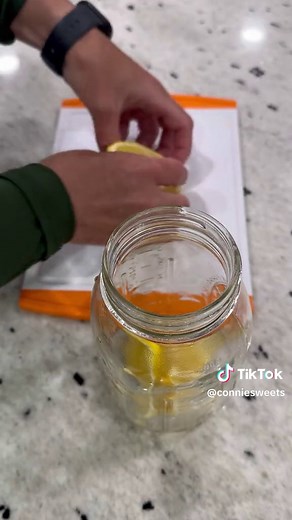 Lemonade 1 lemon 1/4-1-3 cup sugar 1-1 1/2 cup water 1 cup of ice Slice the lemon into 8 wedges. I use a mason jar because I love having lemonade in that jar. Use whatever you like. Add the sugar and the press the lemon and sugar into the jar. To press out the lemons. Then add the ice and water till it fills the cup. I shake the drink but you can stir it. Once all the sugar dissolves it’s done and ready to drink. #fyp #fypage #lemonade #recipe #easyrecipe