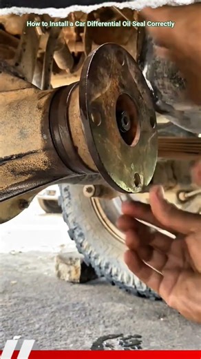 How to Install a Car Differential Oil Seal Correctly #shorts #mechanic #tips