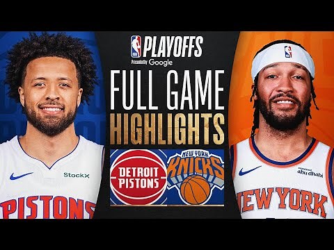 #6 PISTONS at #3 KNICKS | FULL GAME 2 HIGHLIGHTS | April 21, 2025