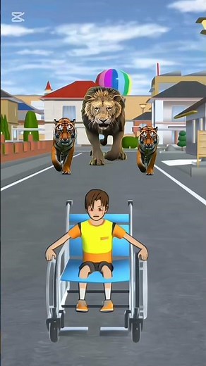 Ayah Pemberani Menyelamatkan Anak dari Harimau dan Singa! | Sakura School Simulator