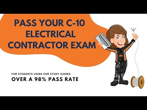 What's on the California C-10 license and exam