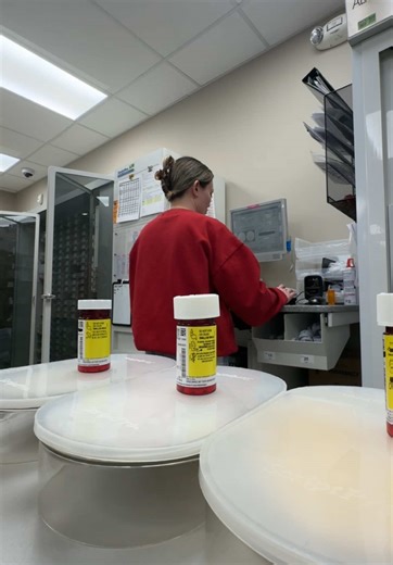 Restocking the ScriptPro Robot at HEB Pharmacy