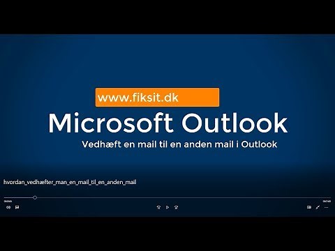 Hvordan vedhæfter man en mail til en anden mail i Outlook?