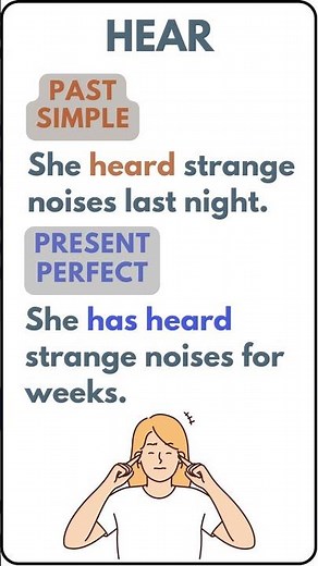 TWO FORMS OF THE VERB HEAR