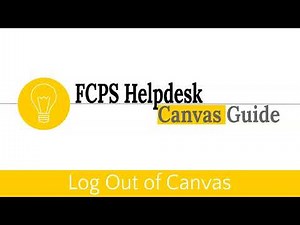 Canvas Helpdesk: Log Out of Canvas