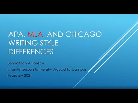MLA Writing Style Differences From APA and Chicago
