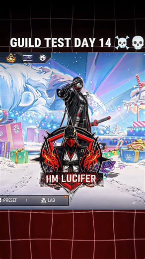 Hm lucifer | GUILD TEST DAY 14 💀 #guildtest #1v2 #freefire #freestyle #instagram | Instagram
