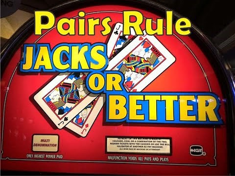 Winning With Jacks Or Better Video Video Poker - Pairs Rule!