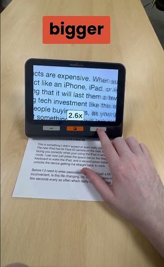 Explore 8 digital magnifier from Humanware. #DigitalMagnifier #VisualImpairment #ReadingAids