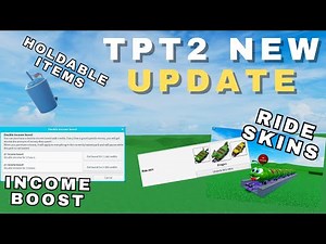 Theme Park Tycoon 2 New Update - Ride Skins, Income Boost and more!