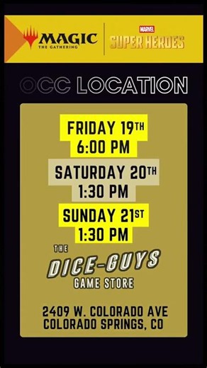 MTG Marvel Super Heroes Pre-Release @ Dice Guys