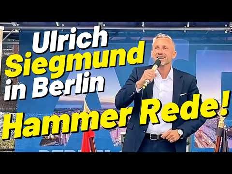 INCREDIBLE speech by Ulrich Siegmund! Enthusiastic crowds at the election campaign kickoff in Ber...