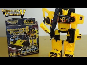 [Seria] Construction Machinery Robot Vehicle Combine V 100 Yen Plastic Model